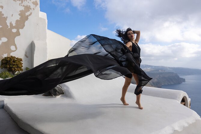 Santorini Flying Dress Photoshoot with a Pro Photographer - Who Should Book This (and Who Might Want Something Else)