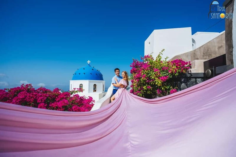 Santorini:FlyingDress Photoshoot with edited pics and pickup - What’s Included (And What You’ll Need to Bring)