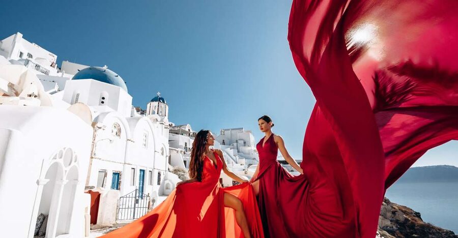 Santorini: Private Flying Dress Photoshoot Experience - The photography team: what “direction” adds (and why it matters)