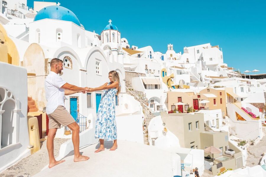 Santorini Private Photoshoot - Hidden Photo Spots and Back Paths: Better Angles with Less Fuss