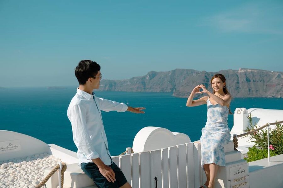 Santorini: Proposal Photoshoot l Private Entry to blue Dome - Price and Value: Is $212 for Two a Good Deal?