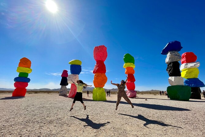 Sunset Hike and Photography Tour near Red Rock with Optional 7 Magic Mountains - Seven Magic Mountains: colorful desert art before the sunset glow