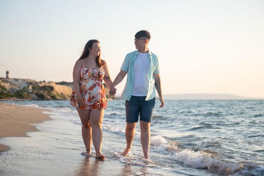 Sunset Photo shoot on the beach Kos island - How Christos Pap photography Helps You Get Natural Photos