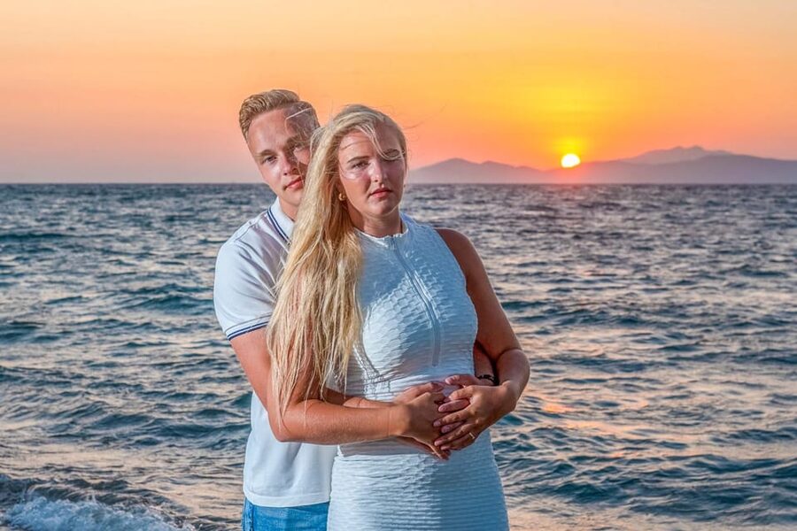 Sunset Photo shoot on the beach Kos island - 45 Minutes of Golden Hour: What the Shoot Feels Like