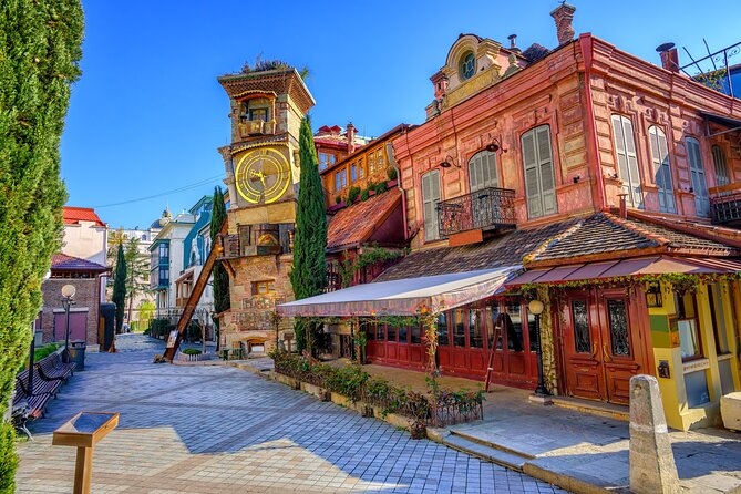 Tbilisi City Tour with Street Photography - Holy Trinity Cathedral Grounds: Frescoes Inside, City Panoramas Outside