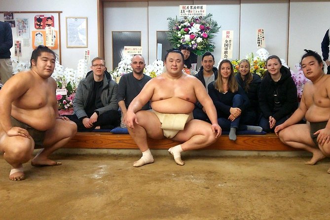 Tokyo Ryogoku Sumo Morning Practice + Photo Shoot with Wrestlers - Ryogoku Kokugikan: a quick look at sumo-town atmosphere