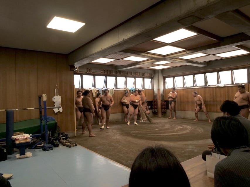 Tokyo: Sumo Practice Tour with Ring-Side Seat and Photoshoot - Guide explanations that actually help you watch (Marie, Sho, and more examples)