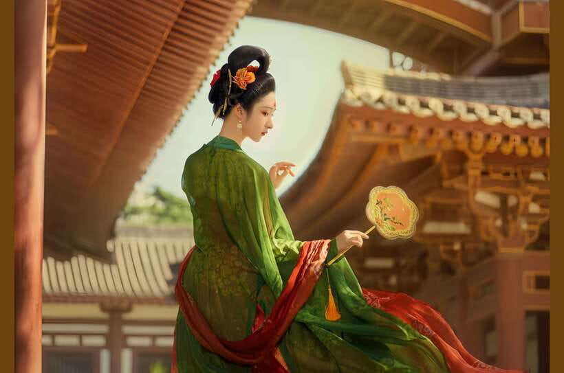 Xi'an: Hanfu and Tang Dynasty Costume Photo Shoot - Da Tang Ever Bright City + Xingqing Palace: night scenes in soft style
