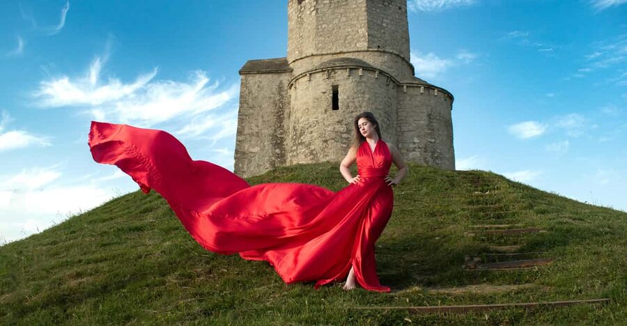 Zadar: Flying dress photo shoot - Why Zadar works so well for a flying dress shoot