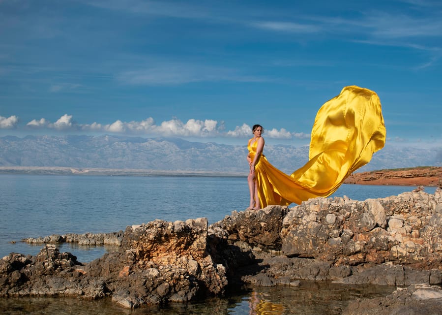 Zadar: Flying dress photo shoot - Choosing from three Zadar locations: how to pick the right mood